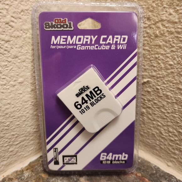 Gamecube 64MB Memory Card (1019 Blocks) - Old Skool - Nintendo - Picture 1 of 3